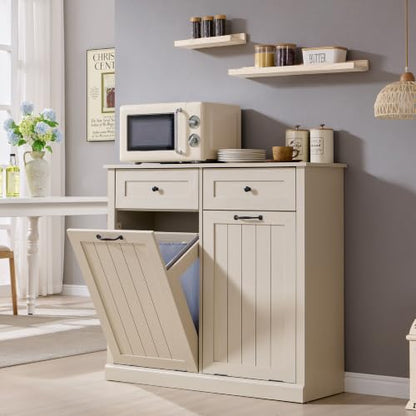 Double Tilt Out Laundry Hamper Cabinet