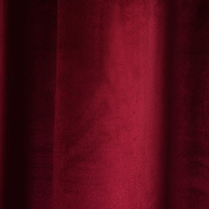 Set of 2 Heavy Velvet Flannel Blackout Window Curtains Drapes with Top Grommet Draperies Eyelet 52 Inches Wide by 120 Inches Long