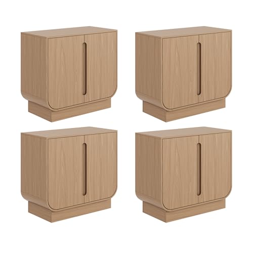 Joey Mid Century Modern Storage Cabinet (4 Count)