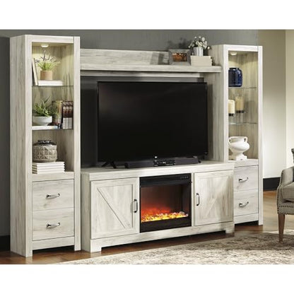 4 Piece Fireplace TV Stand Entertainment Center
