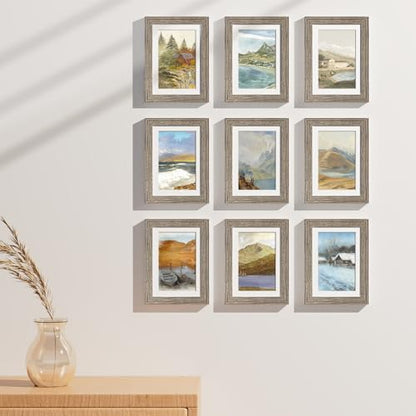 5x7 Picture Frames Set of 9 (9 Count)