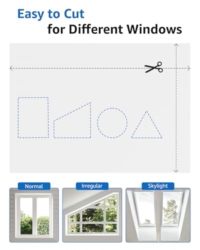 Blackout Curtains Portable 34”x60” No Drill Black Out Window Cover (2.83 Sq Ft)