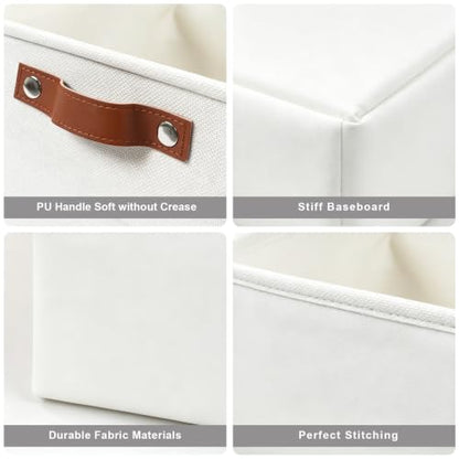 Collapsible Fabric Storage Cubes 11x11 Cube Storage Bins (4 Count)