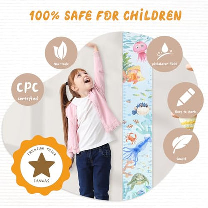 Personalized Name Growth Chart Wall Decor for Kids