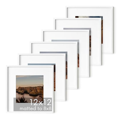12x12 White Aluminum Frame Set of 6 (6 Count)