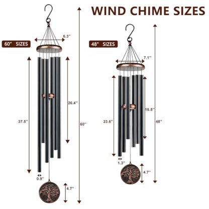 60” Large Wind Chimes for Outside