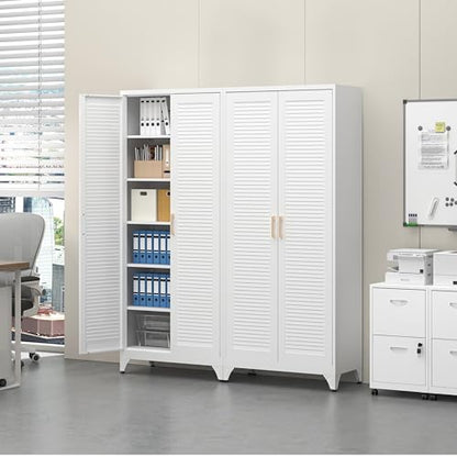 75" Metal Storage Cabinet