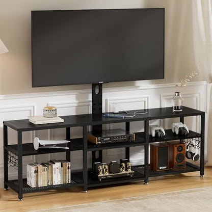 TV Stand with Mount and Power Outlets