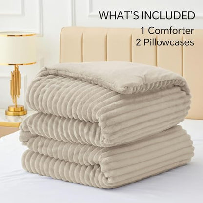 Fleece Full Comforter Set