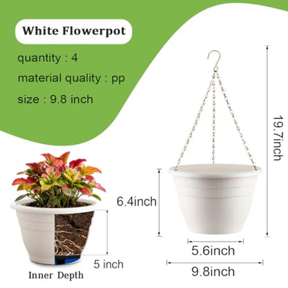 Hanging Planters 10 Inch (4 Count)