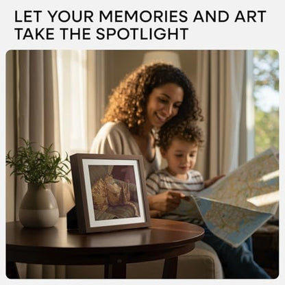 8x8 Brown Oak Picture Frame