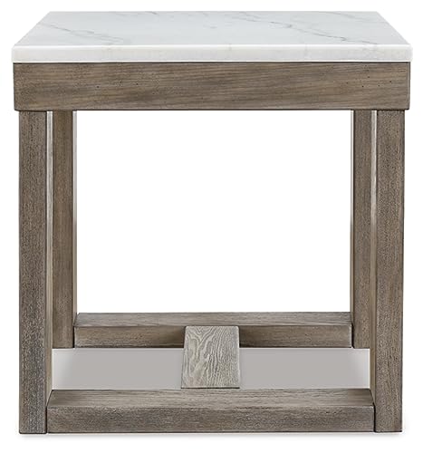 Square Marble End Table