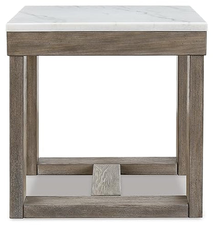 Square Marble End Table