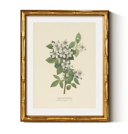 Gold Framed Bamboo Wall Art
