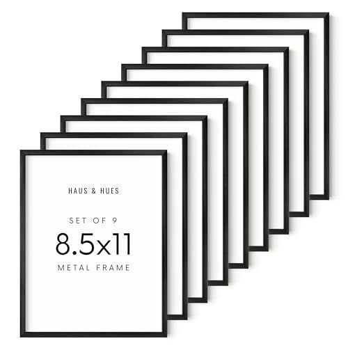 8.5x11 Black Metal Picture Frames