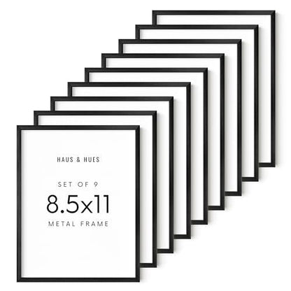 8.5x11 Black Metal Picture Frames