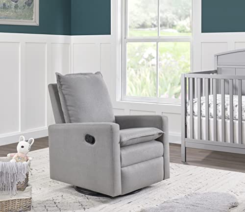 Uptown Upholstered Swivel Glider and Recliner Nursery Chair