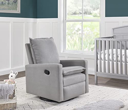 Uptown Upholstered Swivel Glider and Recliner Nursery Chair