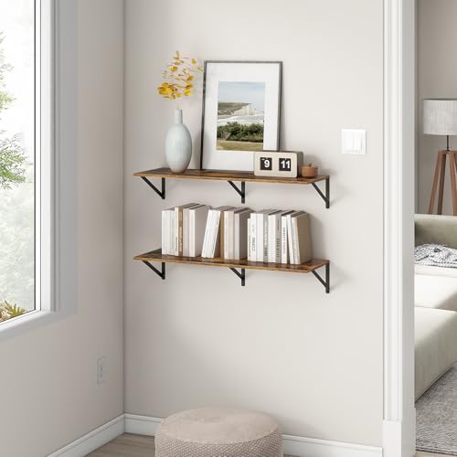 36"W x 12"D Floating Shelves (2 Count)