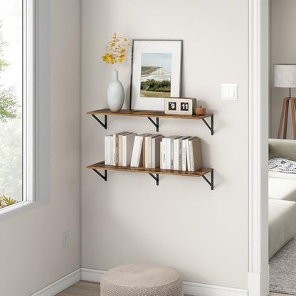 36"W x 12"D Floating Shelves (2 Count)