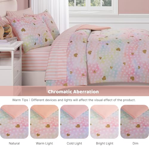 Queen Comforter Set with Sheets for Girls
