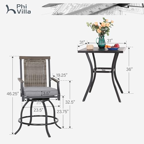 3pcs Outdoor Bar Set (3 Count)