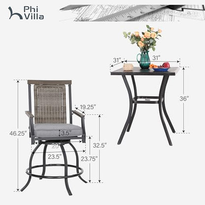 3pcs Outdoor Bar Set (3 Count)