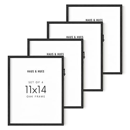 11x14 Black Oak Frame Set of 4 (4 Count)