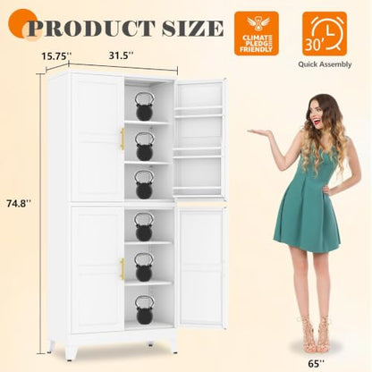 74.8" Tall Metal Food Cabinet