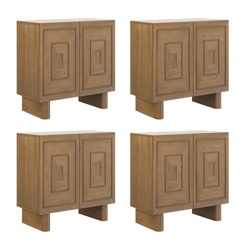 Austin Mid Century Modern Kitchen Cabinet (4 Count)