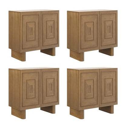 Austin Mid Century Modern Kitchen Cabinet (4 Count)
