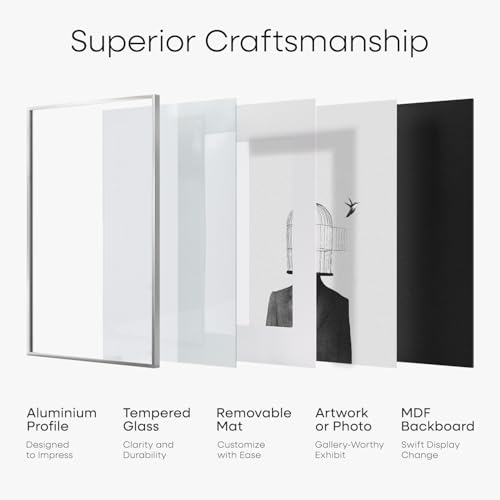 14x20 Silver Diploma Frame