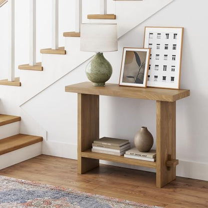 Virgo Wood Accent Storage Console Sofa Table (2 Count)