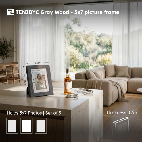 5x7 picture frame 3 Pack (3 Count)