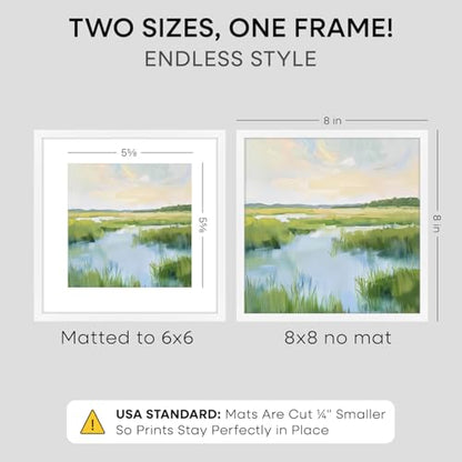 8x8 White Picture Frame (2 Count)