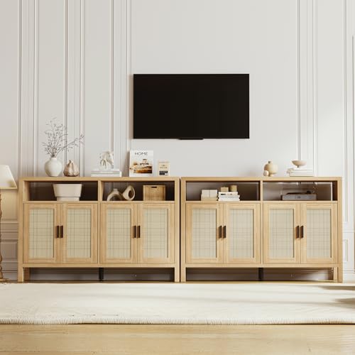 Rattan Buffet Cabinet with Storage