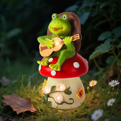 Birthday Gifts for Women Frog and Mushroom Garden Statue