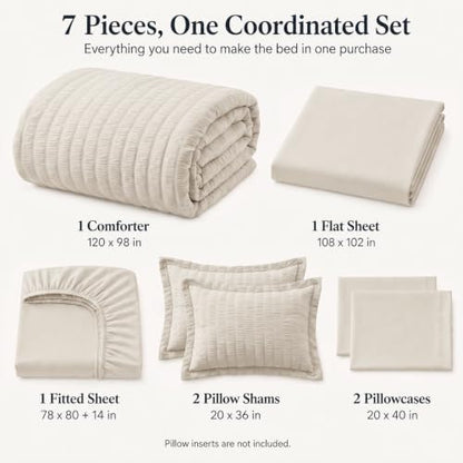Oversized King Comforter Set 120x98 in