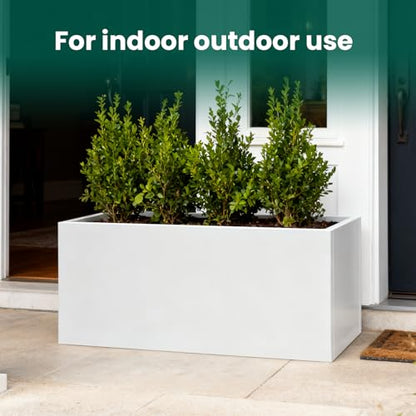 Metal Rectangular Planter 36" L x 15" W x 15" H