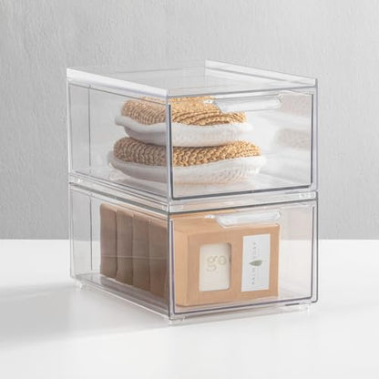 Plastic Bathroom Organizer Bin w (8 Count)