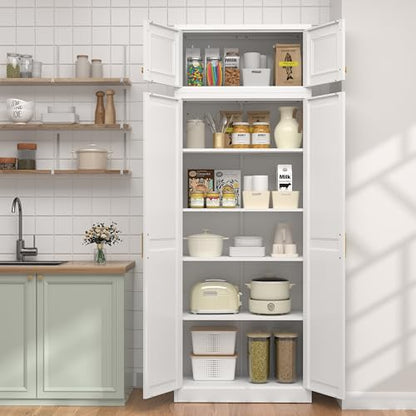 86.6" Kitchen Pantry Cabinet