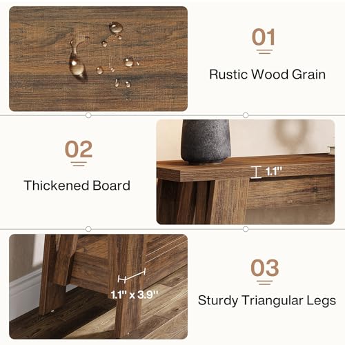 41.3 Inch Farmhouse Entryway Table