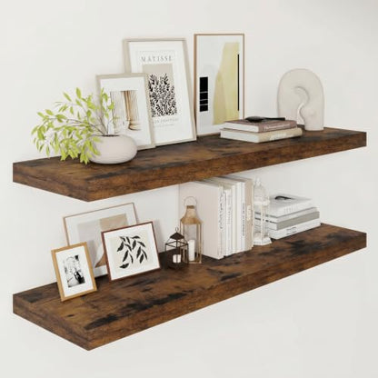 Deep Floating Shelves 40x12” Set of 2 (2 Count)