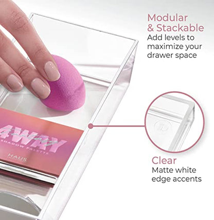 Plastic Makeup Drawer Organizer Tray