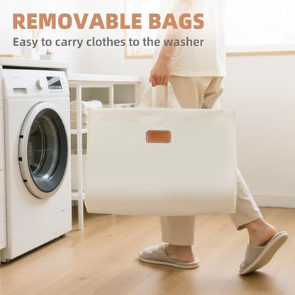 80 Liters Vertical Rolling Laundry Hamper