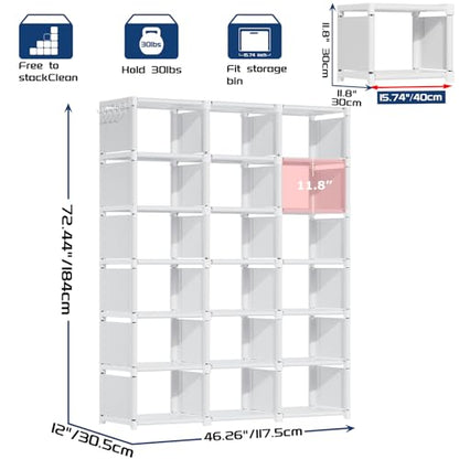 Book Shelf 18 Cube Storage Organizer (18 Count)