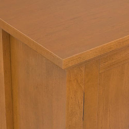 Redmond 32" Solid Wood Cabinet in Light Golden Brown