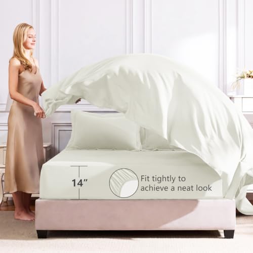 Queen Comforter Set with Sheets Ivory