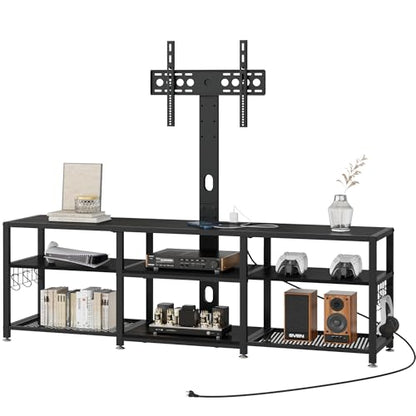 TV Stand with Mount and Power Outlets
