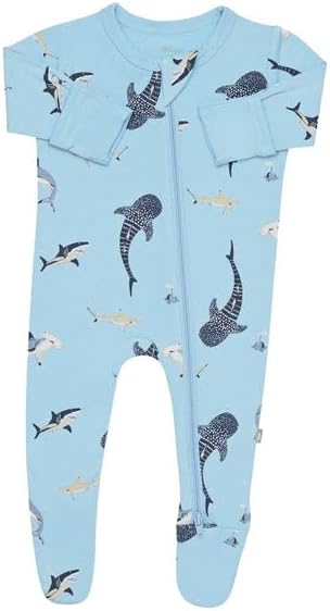 KYTE BABY Unisex Zipper Closure Footies, Rayon Made From Bamboo, 0-24 Months